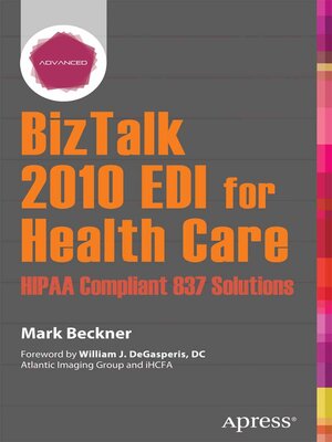 cover image of BizTalk 2010 EDI for Health Care